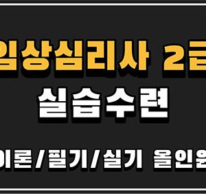 임상심리사 2급 실습수련